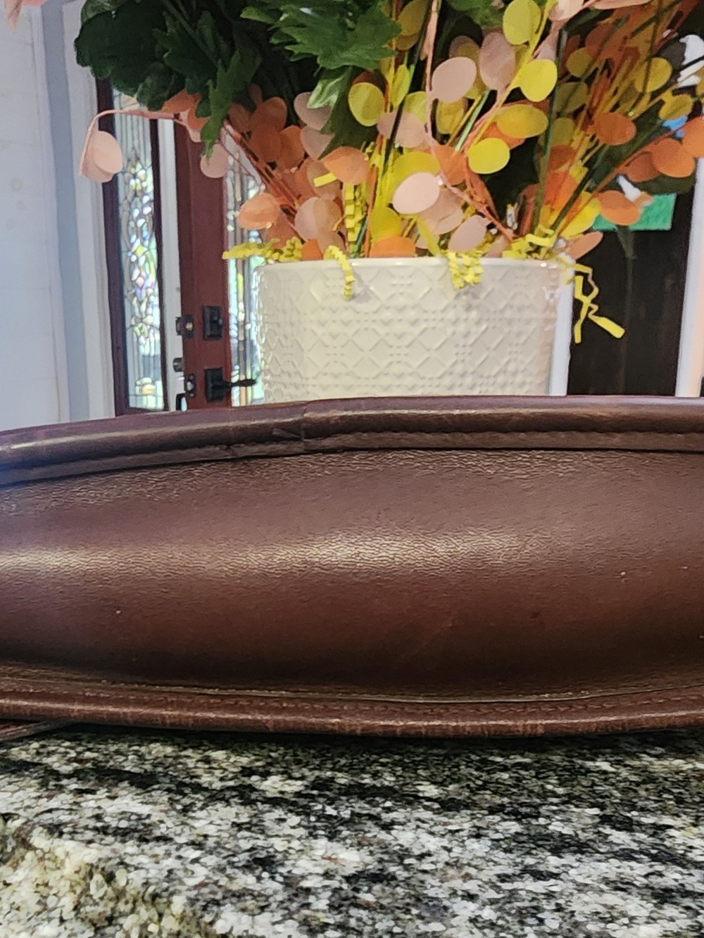 Coach Vintage Equestrian Slim Brown Leather Crossbody Bag- 1998 - Picture 13 of 15